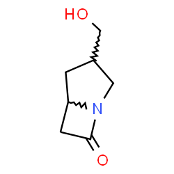 ChemSpider 2D Image | 3-(Hydroxymethyl)-1-azabicyclo[3.2.0]heptan-7-one | C7H11NO2