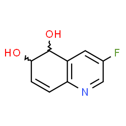 ChemSpider 2D Image | 3-Fluoro-5,6-dihydro-5,6-quinolinediol | C9H8FNO2