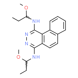 ChemSpider 2D Image | N,N'-Bis(1-methoxypropyl)benzo[f]phthalazine-1,4-diamine | C20H26N4O2