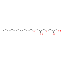 ChemSpider 2D Image | 3-[3-(Decyloxy)-2-hydroxypropoxy]-1,2-propanediol | C16H34O5
