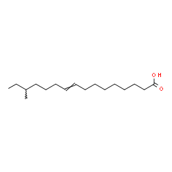 ChemSpider 2D Image | 14-Methyl-9-hexadecenoic acid | C17H32O2