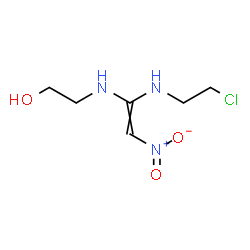 ChemSpider 2D Image | 2-({1-[(2-Chloroethyl)amino]-2-nitrovinyl}amino)ethanol | C6H12ClN3O3