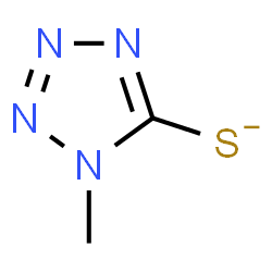 ChemSpider 2D Image | 1-Methyl-1H-tetrazole-5-thiolate | C2H3N4S