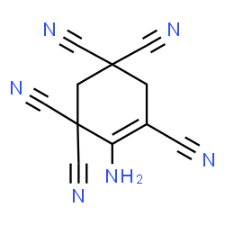 ChemSpider 2D Image | 4-Amino-4-cyclohexene-1,1,3,3,5-pentacarbonitrile | C11H6N6
