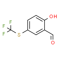 ChemSpider 2D Image | 2-Hydroxy-5-[(trifluoromethyl)thio]benzaldehyde | C8H5F3O2S