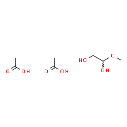 ChemSpider 2D Image | 1-Methoxy-1,2-ethanediol - acetic acid (1:2) | C7H16O7