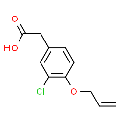 ChemSpider 2D Image | Alclofenac | C11H11ClO3