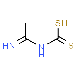 ChemSpider 2D Image | Ethanimidoylcarbamodithioic acid | C3H6N2S2