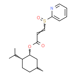 ChemSpider 2D Image | 2-Isopropyl-5-methylcyclohexyl 3-(2-pyridinylsulfinyl)acrylate | C18H25NO3S