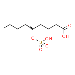 ChemSpider 2D Image | 5-(Sulfooxy)nonanoic acid | C9H18O6S