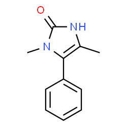 ChemSpider 2D Image | 1,4-Dimethyl-5-phenyl-1,3-dihydro-2H-imidazol-2-one | C11H12N2O