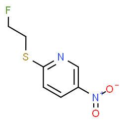 ChemSpider 2D Image | 2-[(2-Fluoroethyl)sulfanyl]-5-nitropyridine | C7H7FN2O2S
