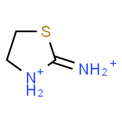 ChemSpider 2D Image | 2-Iminio-1,3-thiazolidin-3-ium | C3H8N2S