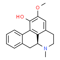 ChemSpider 2D Image | (6aS)-2-Methoxy-6-methyl-5,6,6a,7-tetrahydro-4H-dibenzo[de,g]quinolin-1-ol | C18H19NO2