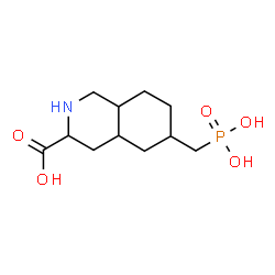 ChemSpider 2D Image | 6-(Phosphonomethyl)decahydro-3-isoquinolinecarboxylic acid | C11H20NO5P