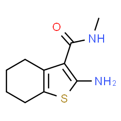 ChemSpider 2D Image | 2-Amino-N-methyl-4,5,6,7-tetrahydro-1-benzothiophene-3-carboxamide | C10H14N2OS