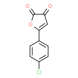 ChemSpider 2D Image | 5-(4-Chlorophenyl)-2,3-furandione | C10H5ClO3