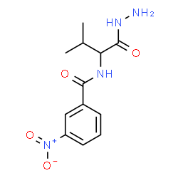 ChemSpider 2D Image | N-(1-Hydrazino-3-methyl-1-oxo-2-butanyl)-3-nitrobenzamide | C12H16N4O4