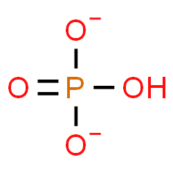 ChemSpider 2D Image | Hydrogen phosphate dianion | HO4P