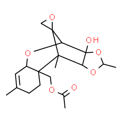 ChemSpider 2D Image | (10'-Hydroxy-1',5',12'-trimethyl-2'H-spiro[oxirane-2,15'-[8,11,13]trioxatetracyclo[7.5.1.0~2,7~.0~10,14~]pentadec[5]en]-2'-yl)methyl acetate | C19H26O7