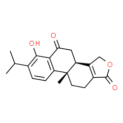 ChemSpider 2D Image | (3bR,9bS)-6-Hydroxy-7-isopropyl-9b-methyl-3,3b,4,9b,10,11-hexahydrophenanthro[1,2-c]furan-1,5-dione | C20H22O4