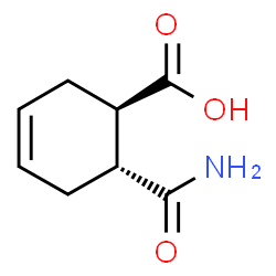 ChemSpider 2D Image | (1R,6R)-6-Carbamoyl-3-cyclohexene-1-carboxylic acid | C8H11NO3