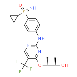ChemSpider 2D Image | Roniciclib | C18H21F3N4O3S