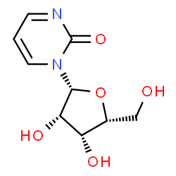 ChemSpider 2D Image | 1-(beta-D-Lyxofuranosyl)-2(1H)-pyrimidinone | C9H12N2O5