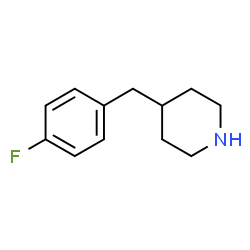 ChemSpider 2D Image | 4-(4-Fluorobenzyl)piperidine | C12H16FN