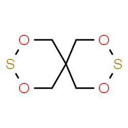 ChemSpider 2D Image | 2,4,8,10-Tetraoxa-3,9-dithiaspiro[5.5]undecane | C5H8O4S2