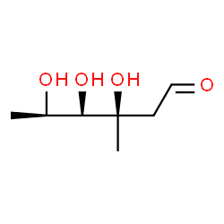 ChemSpider 2D Image | 2,6-Dideoxy-3-C-methyl-D-arabino-hexose | C7H14O4
