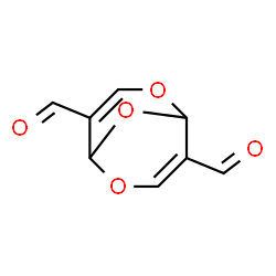 ChemSpider 2D Image | 2,6,9-Trioxabicyclo[3.3.1]nona-3,7-diene-4,8-dicarbaldehyde | C8H6O5