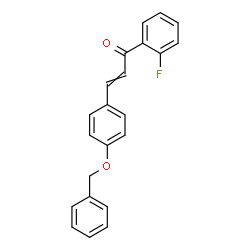 ChemSpider 2D Image | 3-[4-(Benzyloxy)phenyl]-1-(2-fluorophenyl)-2-propen-1-one | C22H17FO2
