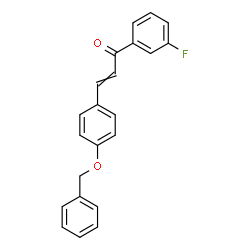ChemSpider 2D Image | 3-[4-(Benzyloxy)phenyl]-1-(3-fluorophenyl)-2-propen-1-one | C22H17FO2