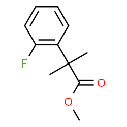 ChemSpider 2D Image | Methyl 2-(2-fluorophenyl)-2-methylpropanoate | C11H13FO2