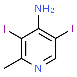 ChemSpider 2D Image | 3,5-Diiodo-2-methyl-4-pyridinamine | C6H6I2N2