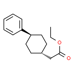 ChemSpider 2D Image | Ethyl (trans-4-phenylcyclohexyl)acetate | C16H22O2