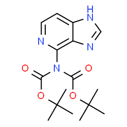 ChemSpider 2D Image | Bis(2-methyl-2-propanyl) 1H-imidazo[4,5-c]pyridin-4-ylimidodicarbonate | C16H22N4O4