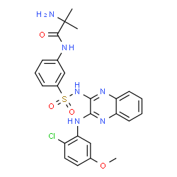 ChemSpider 2D Image | pilaralisib | C25H25ClN6O4S