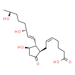 ChemSpider 2D Image | 15(R)-19(R)-HYDROXY PROSTAGLANDIN E2 | C20H32O6