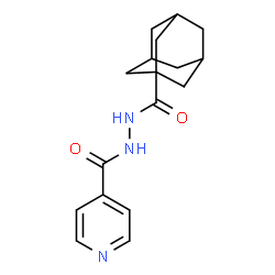 ChemSpider 2D Image | N'-(Adamantan-1-ylcarbonyl)isonicotinohydrazide | C17H21N3O2