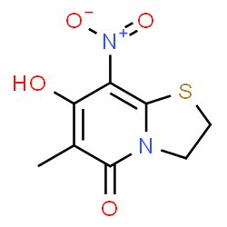 ChemSpider 2D Image | 7-Hydroxy-6-methyl-8-nitro-2,3-dihydro-5H-[1,3]thiazolo[3,2-a]pyridin-5-one | C8H8N2O4S