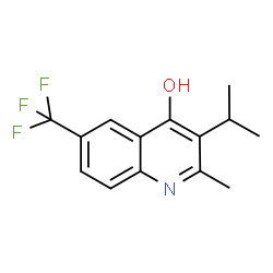 ChemSpider 2D Image | 3-Isopropyl-2-methyl-6-(trifluoromethyl)-4-quinolinol | C14H14F3NO