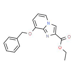 ChemSpider 2D Image | Ethyl 8-(benzyloxy)imidazo[1,2-a]pyridine-2-carboxylate | C17H16N2O3