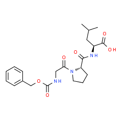 ChemSpider 2D Image | BENZYLOXYCARBONYLGLYCYL-L-PROLYL-L-LEUCINE | C21H29N3O6