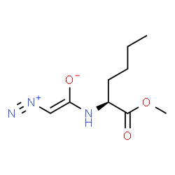 ChemSpider 2D Image | N-diazoacetylnorleucine methyl ester | C9H15N3O3