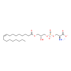 ChemSpider 2D Image | (2S,8R,19Z)-2-Ammonio-8-hydroxy-5-oxido-11-oxo-4,6,10-trioxa-5-phosphaoctacos-19-en-1-oate 5-oxide | C24H45NO9P