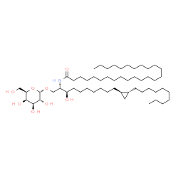 ChemSpider 2D Image | alpha-D-galactosyl-N-(hexacosanoyl)-11,12-methylene-C22-sphinganine | C55H107NO8