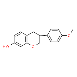 ChemSpider 2D Image | (3R)-3-(4-Methoxyphenyl)-7-chromanol | C16H16O3