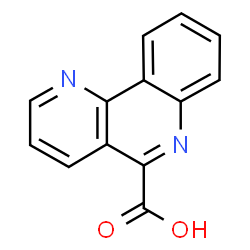 ChemSpider 2D Image | Benzo[h][1,6]naphthyridine-5-carboxylic acid | C13H8N2O2